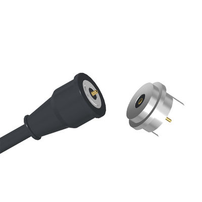Customized Magnetic Cable Connector Circular Magnetic Electrical Connector 2 Pin For Smart Wear