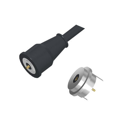 Customized Magnetic Cable Connector Circular Magnetic Electrical Connector 2 Pin For Smart Wear
