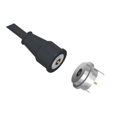 Customized Magnetic Cable Connector Circular Magnetic Electrical Connector 2 Pin For Smart Wear