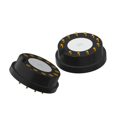 Customized Pogo Pin Magnetic Connector 12 Pin Male And Female Magnetic Connector Round