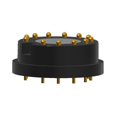 Customized Pogo Pin Magnetic Connector 12 Pin Male And Female Magnetic Connector Round